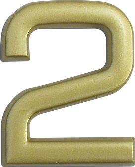Golden numeral sign ABS 4Cm high